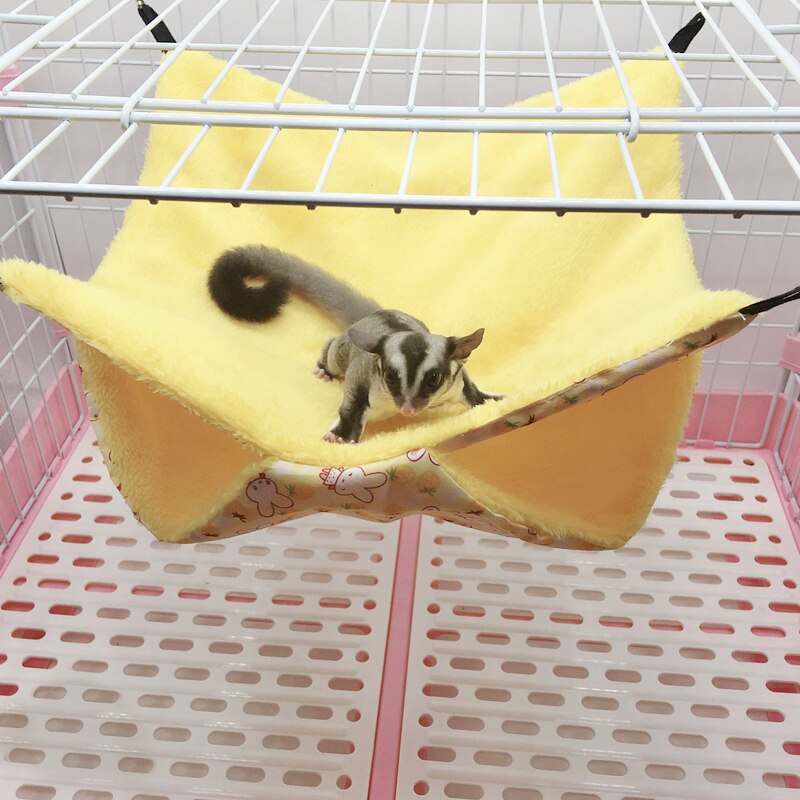 Plys hamster hængekøje lille kæledyr hamster rotte papegøje ilder hamster hængende seng pude hus bur