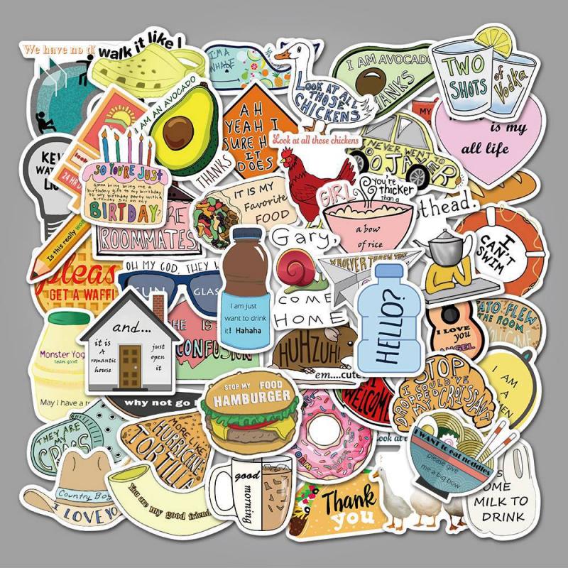 50 PCS Retro Style Sticker Graffiti Viaggio Divertente Adesivi Per Adesivi FAI DA TE Sulla Valigia Anime Del Computer Portatile Giocattoli Classici Pegatinas: 11