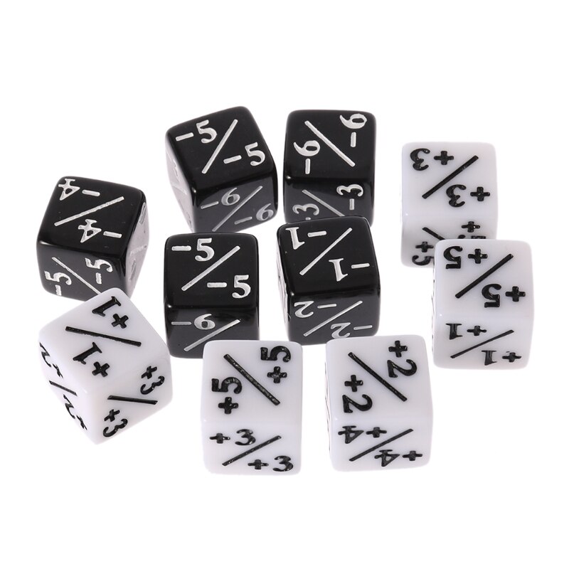 OOTDTY Hot Vender 10Pcs Fração Matemática Corta Morre D6 Para Crianças Crianças de Aprendizagem Número de Seis Lados