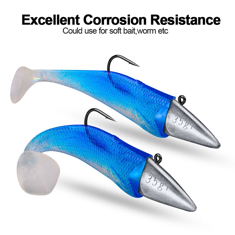 Valhalla 2 Stks/partij Vissen Driehoek Haken 7G 10G 15G 21G 28G 35G Driehoek Hoofd haken Vishaken Jig Hoofd Zacht Aas Vissen Haken