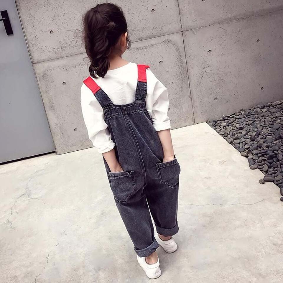 I Bambini dei capretti Vestiti Delle Ragazze Del Foro del denim Della Tuta Tute e Salopette Salopette Corta per Le Ragazze Adolescenti Blu Dei jeans 4 5 6 7 8 9 10 12 13 14 anni di Età