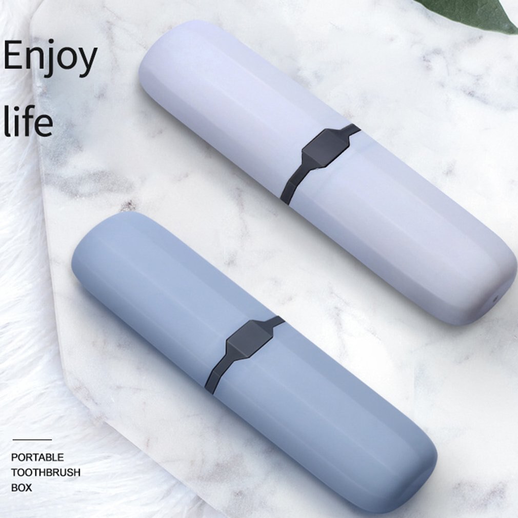 Travel Toothbrush Case Box Plastic Portable Toothbrush Holder Toothpaste Storage Box Denture Brush Case