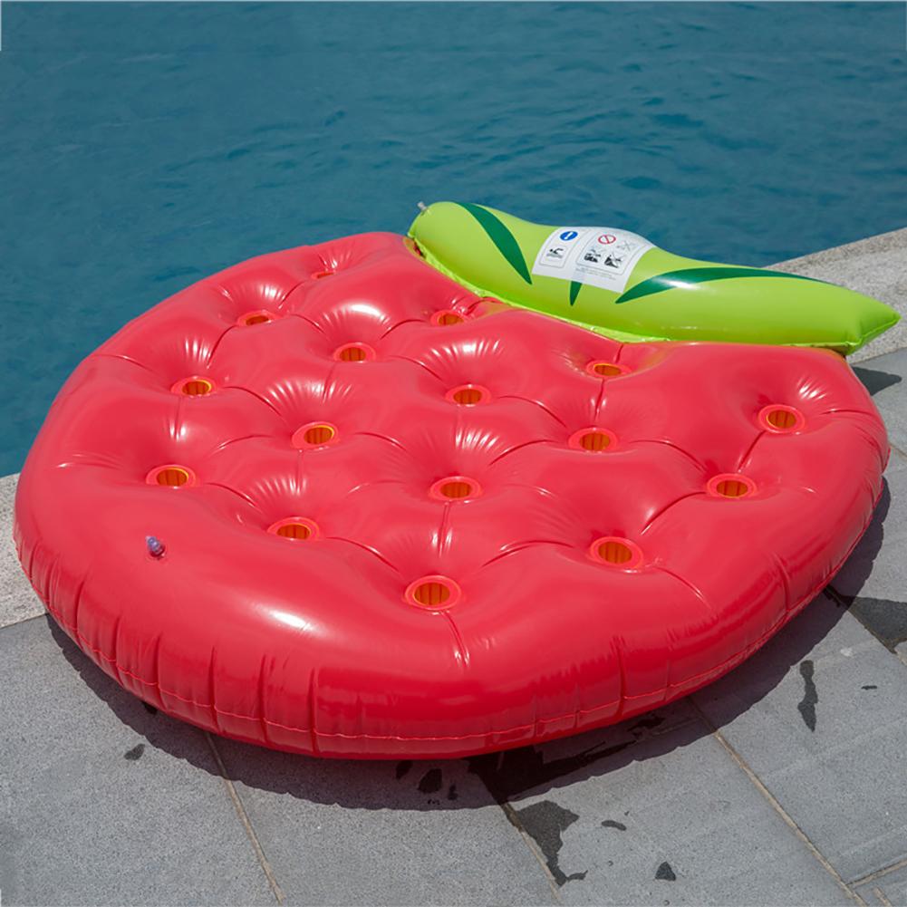 Aufblasbare Erdbeere Schwimmen Schwimmbad schweben Luft Matratze Floß Wasser Party Bett matt Baby freundlicher Schwimmen Spielen matt schweben