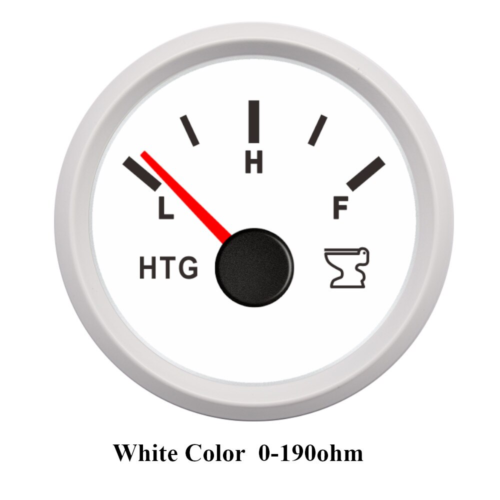 Stainless steel Sewage Level Gauge Sensor 150~600mm fit 0-190ohm Holding Tank Level Gauge meter 7 Colors Backlight: WW Red backlight