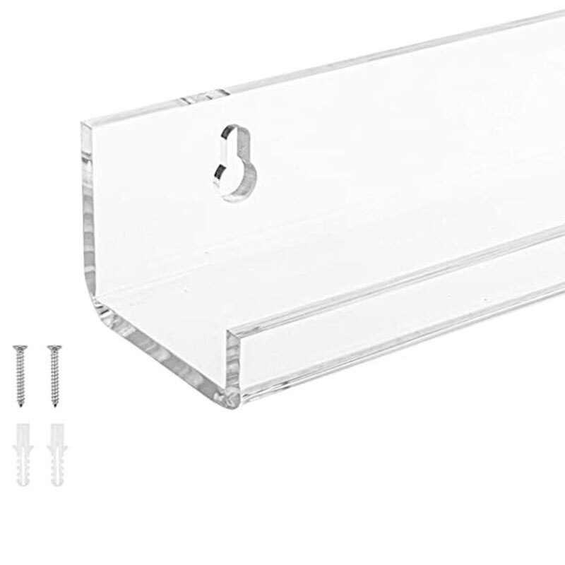 Acryl Kruidenrek Muur Mount Organizer, Nagellak Opbergrek, Wall Mounted Display Planken Clear Magazijnstellingen