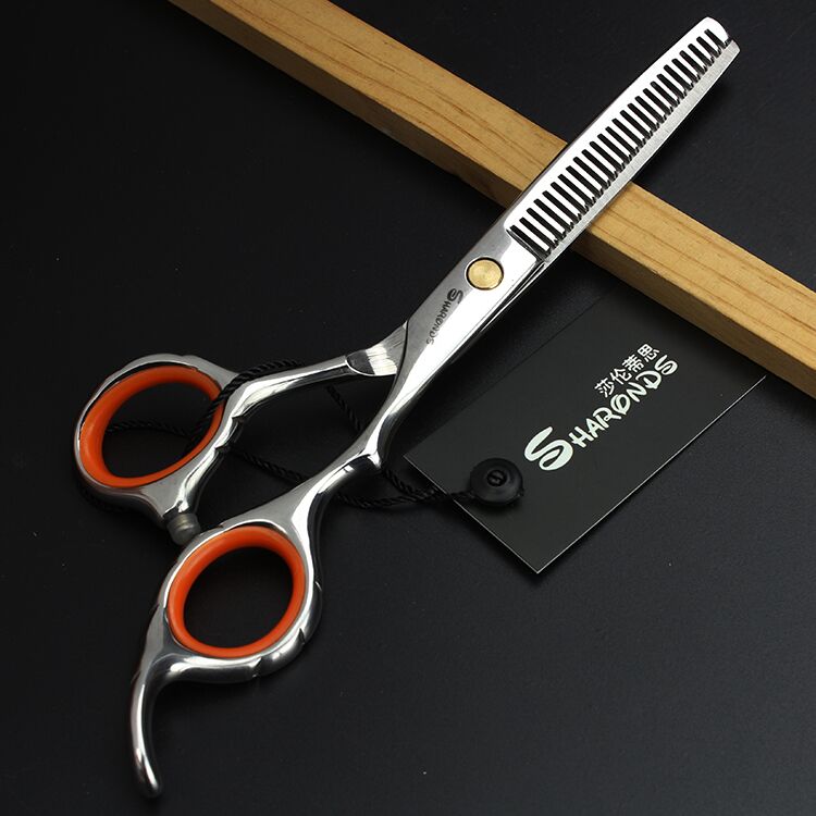 Sharonds 5.5 inch hairdressing scissors suit salon styling haircut scissors tool: thinning scissors