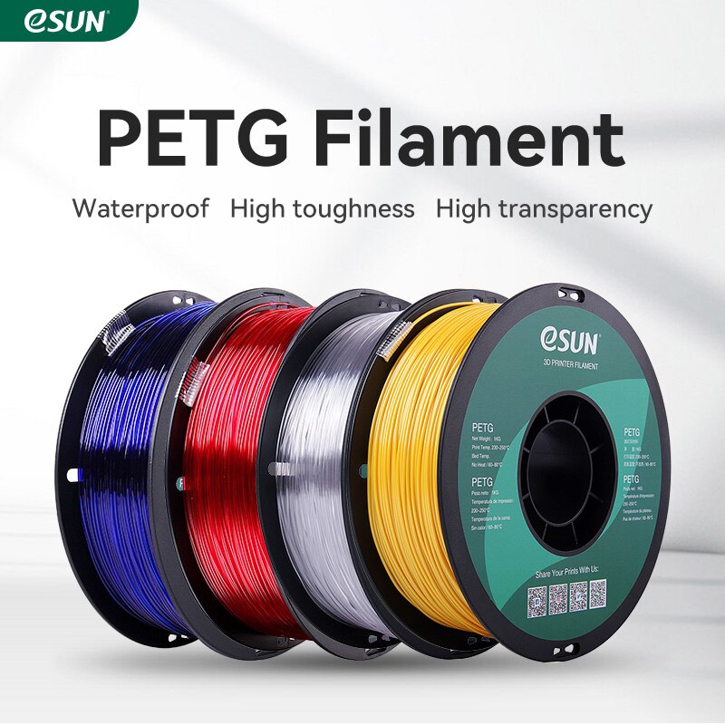 eSUN 3D Printer Filament PETG 1.75mm 1kg/2.2lbs Plastic Filament Consumables PETG 3D Printing Material for 3D Printer