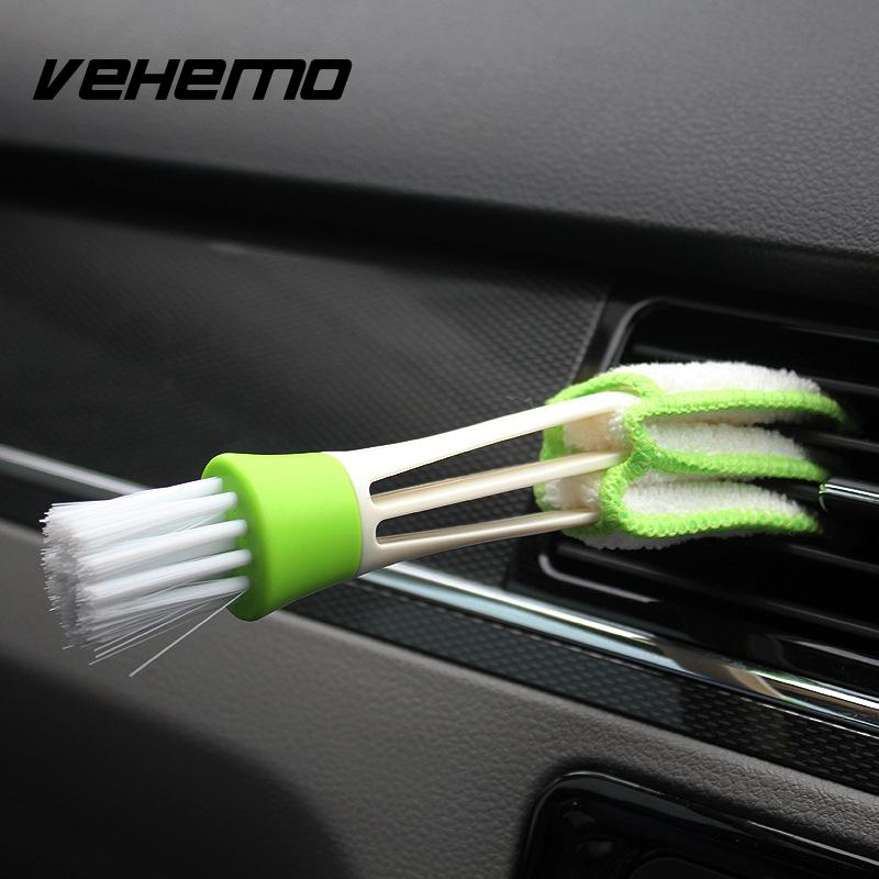 Vehemo Car Dashboard Vent Cleaner Tool Keyboard Air Outlet Dust Cleaning Brush