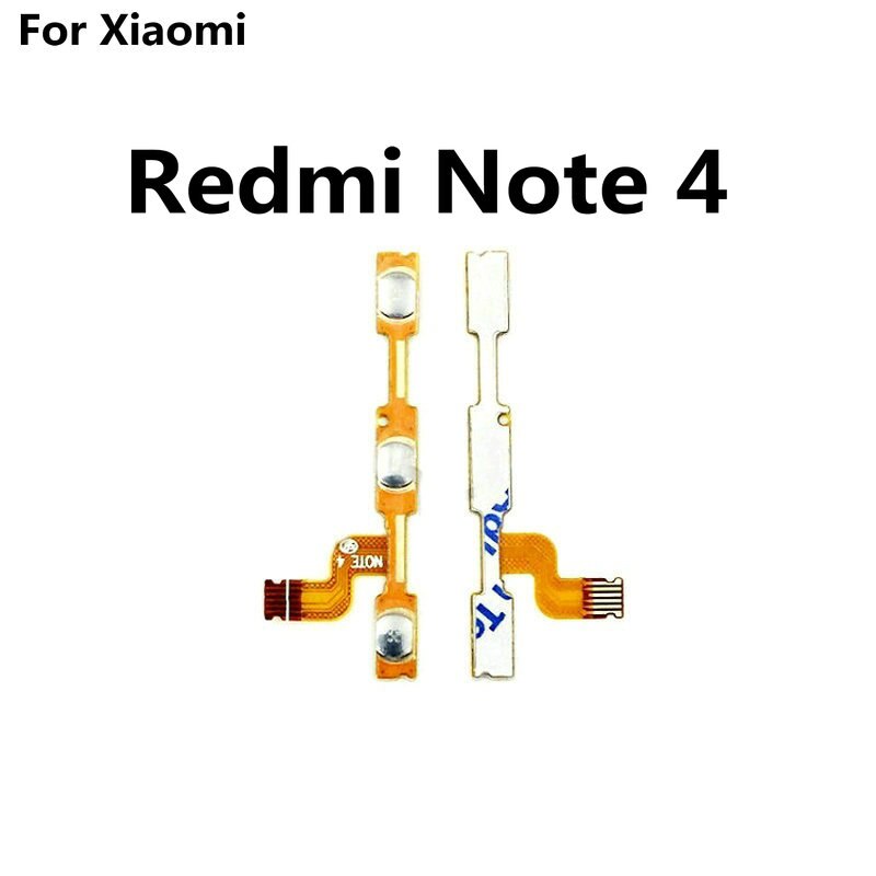 1PCS Volume &amp; power on/off button flex cable For Xiaomi Redmi Note 4X 4 Pro Global Phone: Redmi Note 4