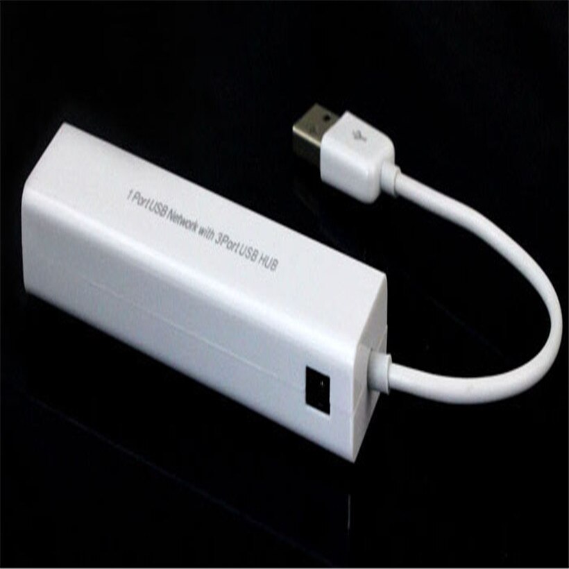 Advanced usb hub notebook hab otg multi USB to RJ45 Ethernet Network Adapter Card With 3 Ports White 1PC