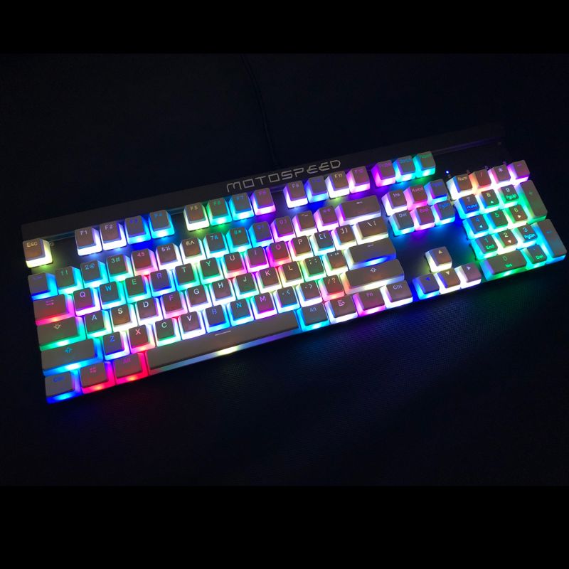 104 key Caps PBT Double Skin Milk Shot Backlit Keycap For OEM Cherry MX