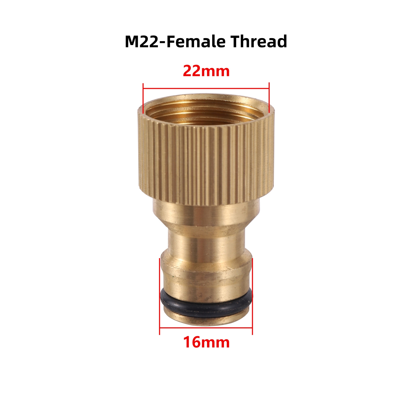 Wasserhahn adapter 1/2 ''3/4'' bis m18 m22 m24 Gewinde anschluss Wasserhahn kupplung Wasserhahn verbindung für Garten bewässerung: Gold