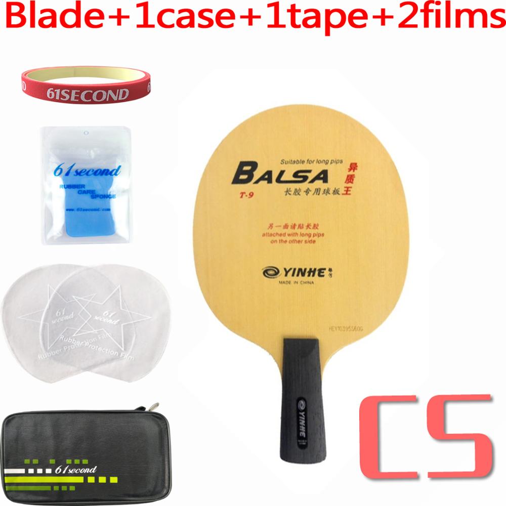 Yinhe via láctea galaxy T-9 t9 t 9 ténis de mesa pingpong lâmina: CS with F 1 case