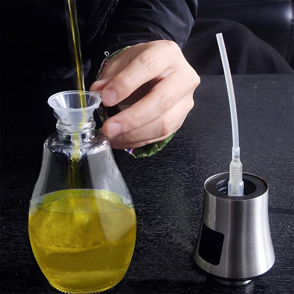 Vaporisateur d'huile d'olive verre | Verre étanche, vaporisateur d'huile d'olive, bouteille vide, bouteille de vinaigre, distributeur d'huile, cuisine Barbecue pulvérisateur
