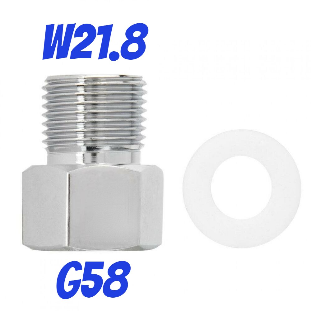 CO2 Regulator Adapter Cylinder Connector Converter Aquarium Fish Tank Tool Part W21.8 G5/8 M22: 218 to g58