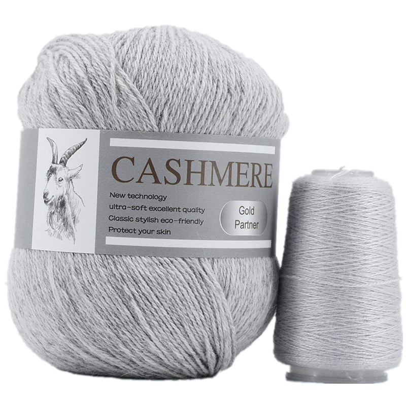 Hilo de tejer de 3 capas, hilo de Cachemira de estambre fino para camiseta, 1 madeja de 338m y 70g, línea de ganchillo de lana para costura