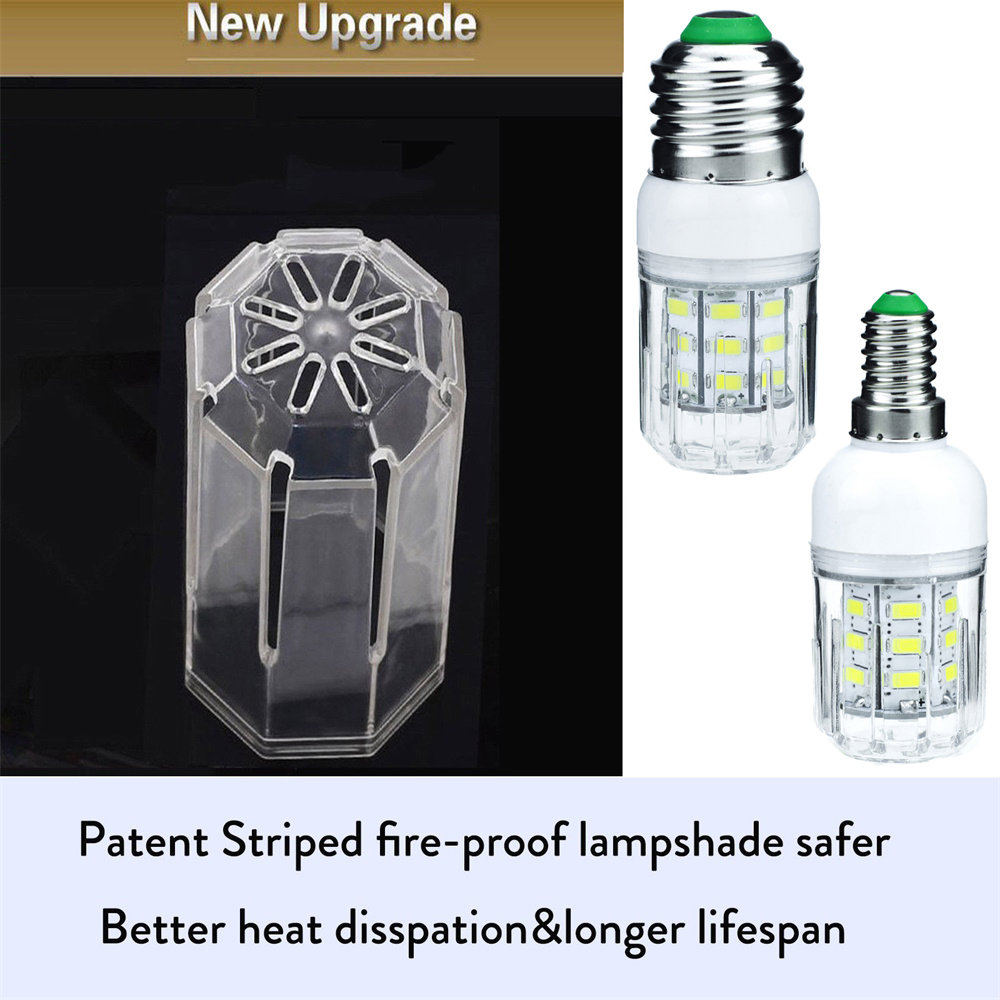 DC 12V 24V E27 G9 GU10 bombillas LED de maíz E26 E12 E14 B22 focos 7W 27LEDs lámparas de mesa brillantes para el hogar iluminación interior
