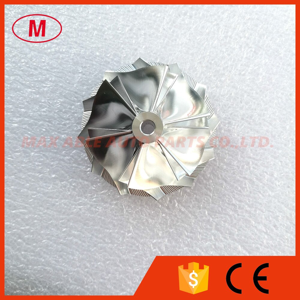 Td04hl 49189-x 20t 47.04/58.00mm 6+6 blad turbo billet kompressorhjul/aluminium 2618/ fräs kompressorhjul för 49189-07220