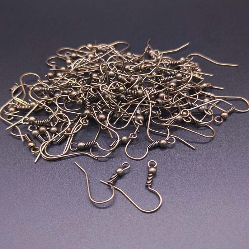 20x17mm DIY Earring Findings components Earrings Clasps Hooks Fittings DIY Jewelry Accessories Alloy Hook Earwire Jewelry: Antique bronze / 100PCS