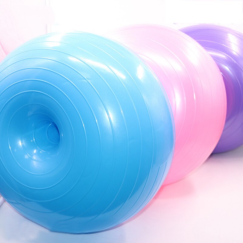 Donut-yogaball, dickwandig, explosionsgeschützt, aufblasbarer balance-fitnessball mit aufblaspumpe (ys-buy)