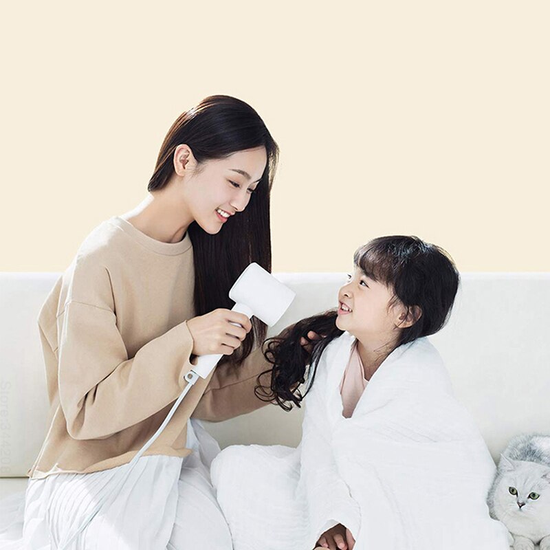 Xiaomi mijia anion nopeasti kuivuva hiustenkuivaaja  h300 negatiivinen lon hiustenhoito professinal home 1600w kannettava vesi-ioni-hiustenkuivain diffuusori