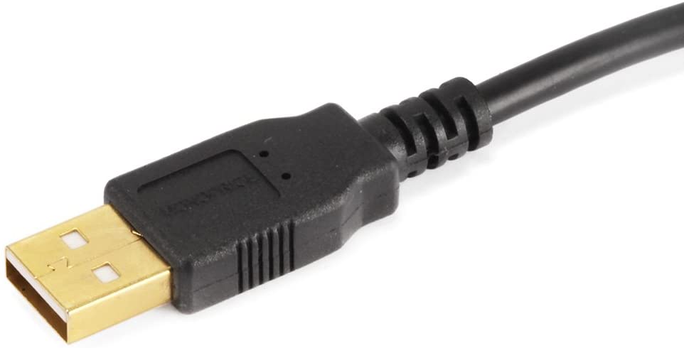 3-Feet USB 2.0 A Male to Micro B 5pin Male 28/24AWG Cable with Ferrite Core