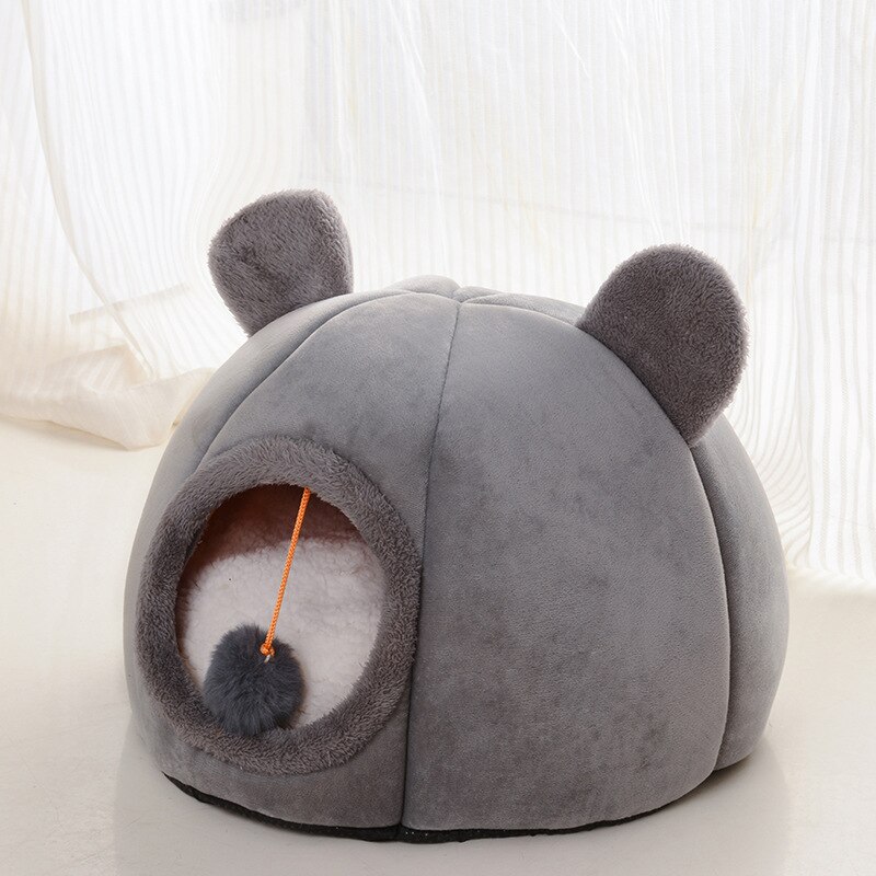 Deep Cave Bed For Cats Small Dogs Bed Cat's House Cat Bed Cat House Cats Accessories Dog House Puppy Nest Pet Beds Dog Kennel: E / 32cmX32cm