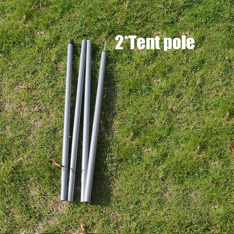 2m Tent Pole Outdoor Camping Folding Awning Rod Foldable Tent Pole Support Stand Pole Sun Shelter Tarp Sticks Tent Accessories: 2 tent pole