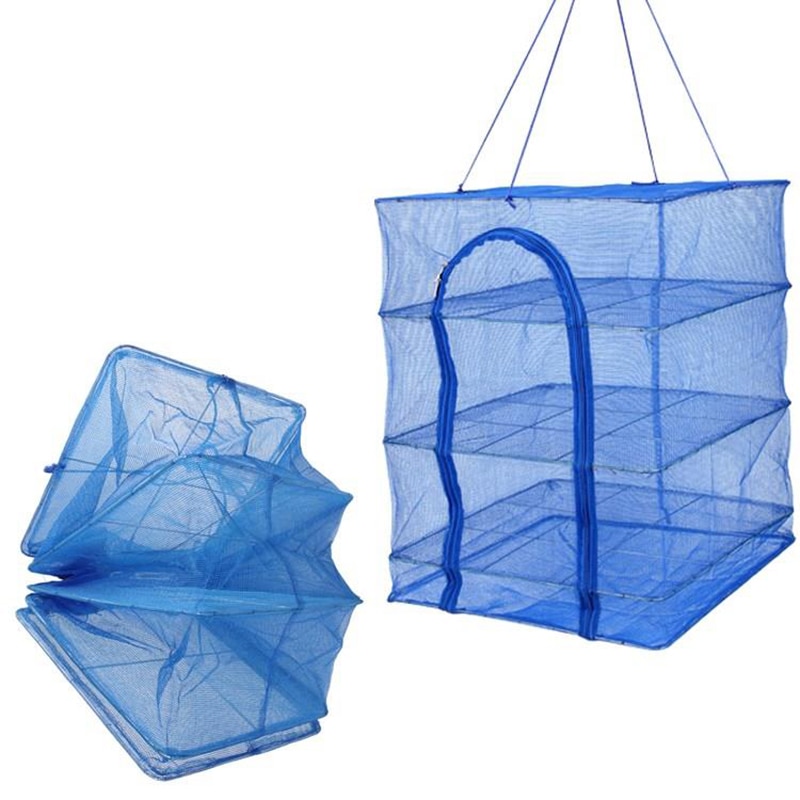 4 couches de séchage Net filet de poisson étendoir suspendu légumes poissons plats séchoir filet PE cintre filet de poisson
