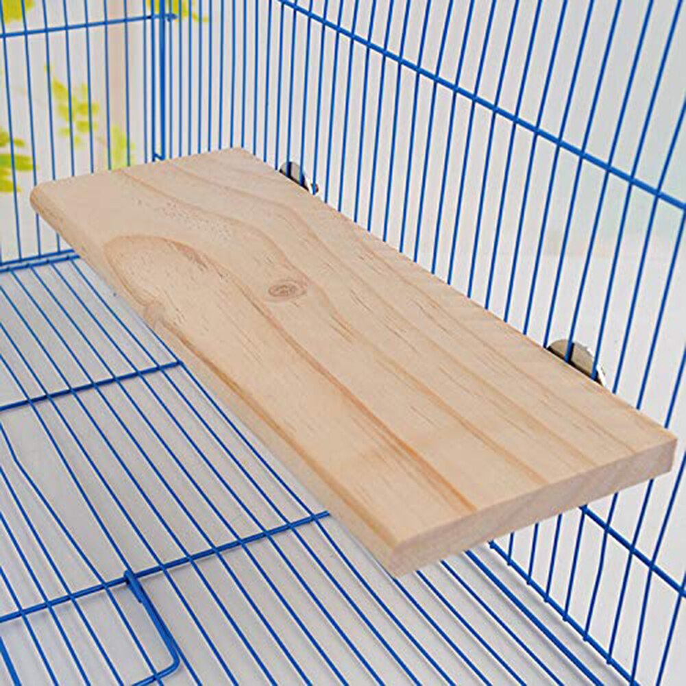 Pet Wood Jumping Platform Climbing Frame Scratch Board Springboard Cage Mounted Guinea Pig Toys House Supplies