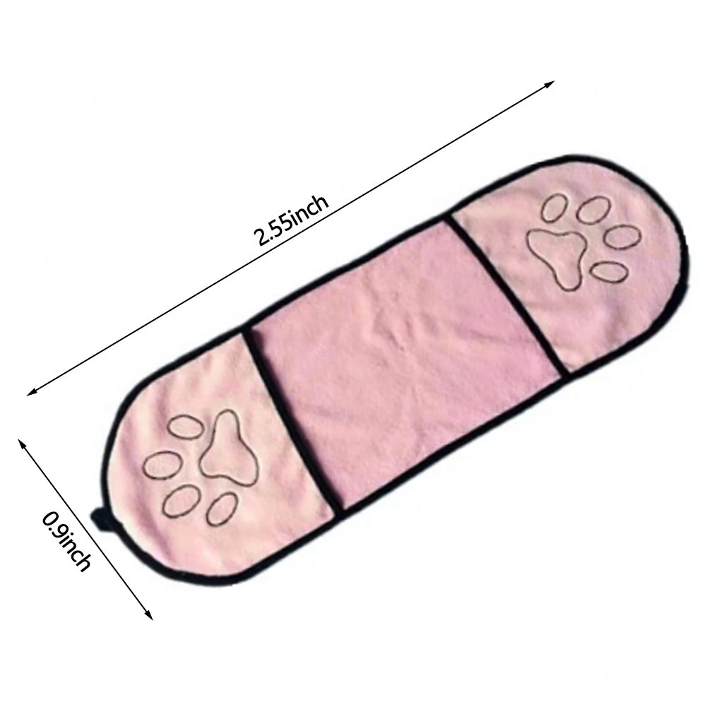 Pet Dog Bath Towel Microfiber Ultra-Absorbent Cat Small Dogs Drying Towel Blanket With Pocket For Large Dogs Bathrobe 23*65cm: Pink