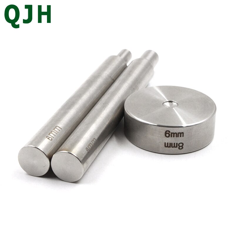 6mm/8mm rivet mounting tool kit garment leather button stamping installation combination tool