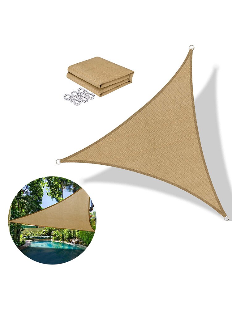 Triangular Shade Garden Patio Waterproof Sun Shelter Shade Swimming Pool Canopy For Outdoor Camping Picnic Tent