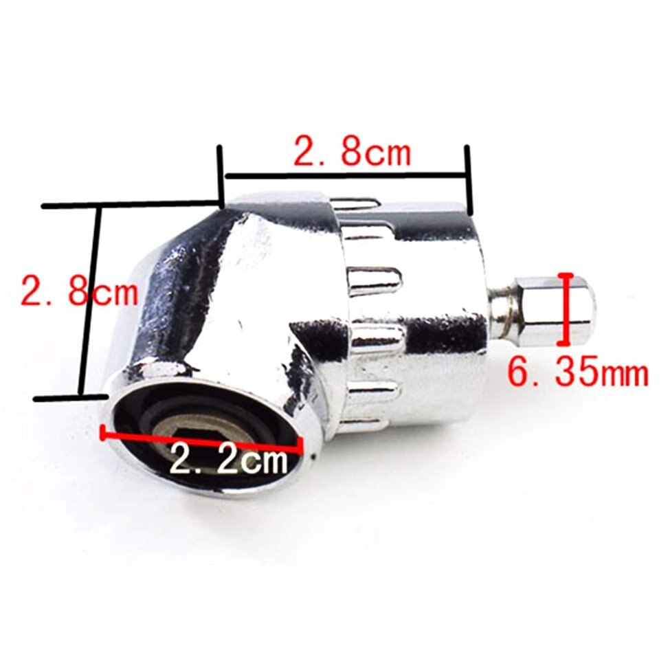 D-014B 105-Degree Right Angle Driver Angle Extension Screwdriver Drill Attachment Drill Bit Socket Holder Adaptor Sleeve