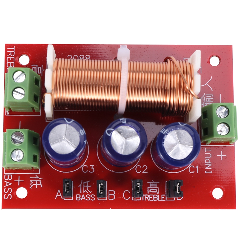 2 stück 400w 2 wege-frequenzweiche für 2-16- ohm-lautsprecher, hochtöner, tieftöner, frequenzteiler