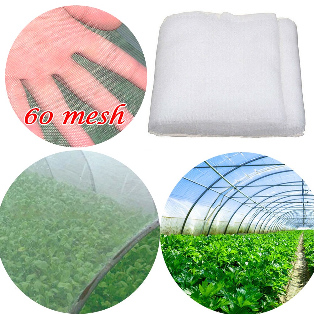 Durable 60Mesh Garden Crop Plant Protection Netting Greenhouse Vegetable Anti Insect Net Multi-functional Practical Cover