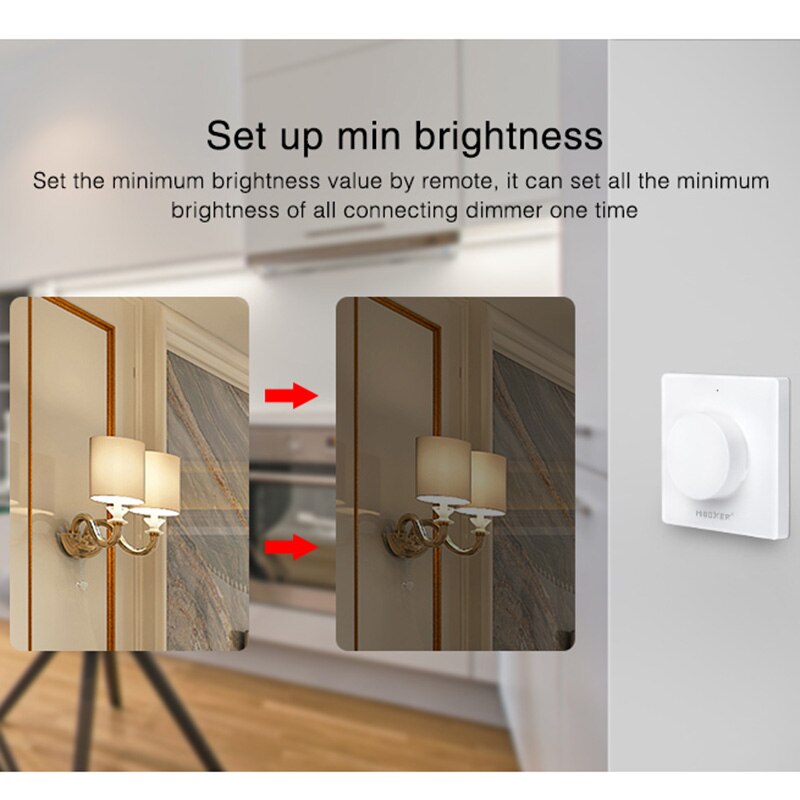 Miboxer Led Triac Rf Push Dimmer AC110V 220V TRI-C1 2.4Ghz Draadloze Afstandsbediening Voor Lamp Licht Lamp