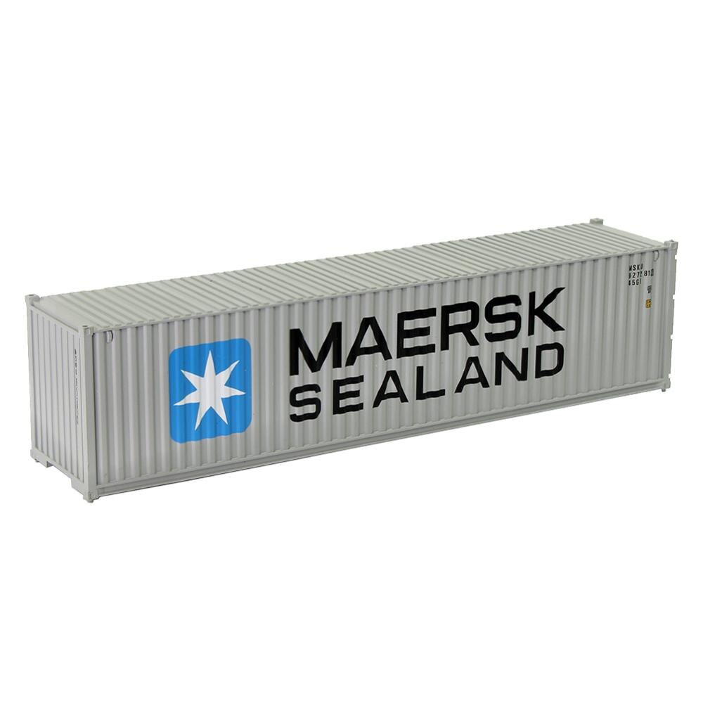 1pc HO Scale Model Train 40" Container 40ft Container Freight Car 1:87 Railway Modeling Layout: MAERSK SEALAND