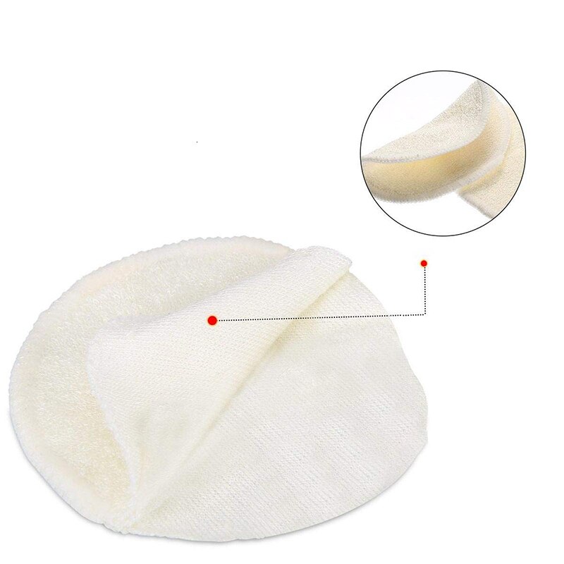 12 pakker økologiske bambusfjernerpuder genanvendelige med vaskepose, ansigtsvaskeservietter vaskbare til øjet ansigtsmakeupfjernerserviet