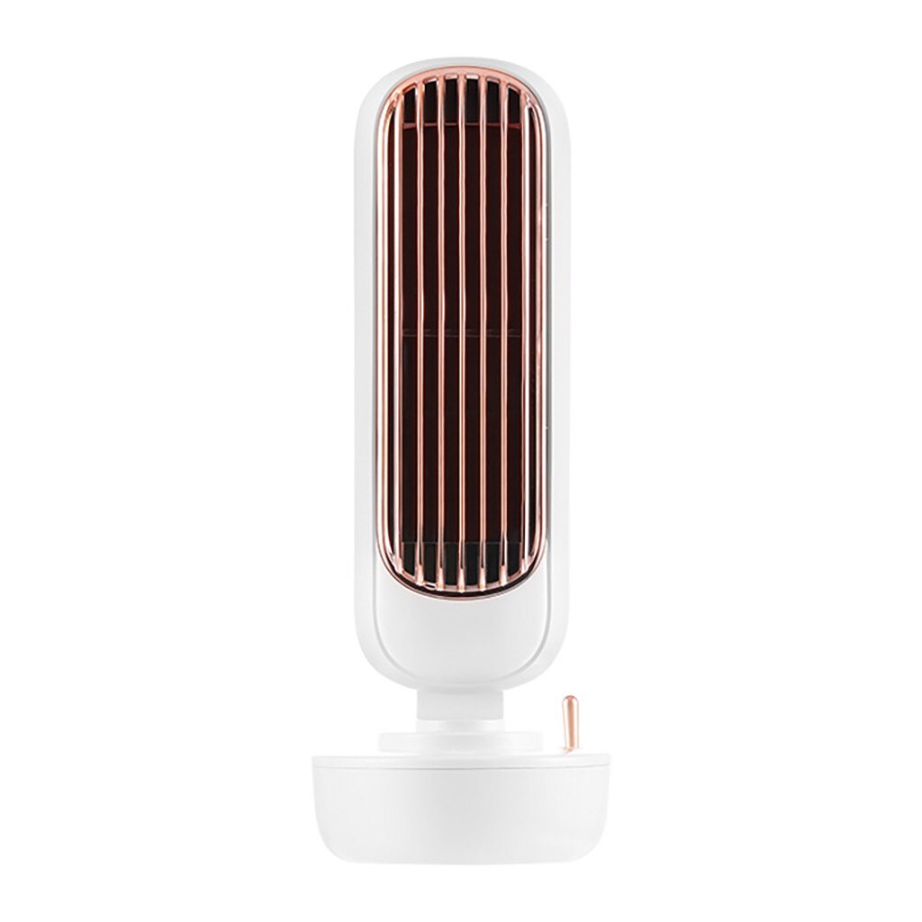 Fan Humidifier Office Air Purification Humidifier FLow Noise Colorful Portable Multi-function Mini Rechargeable Fan: WH