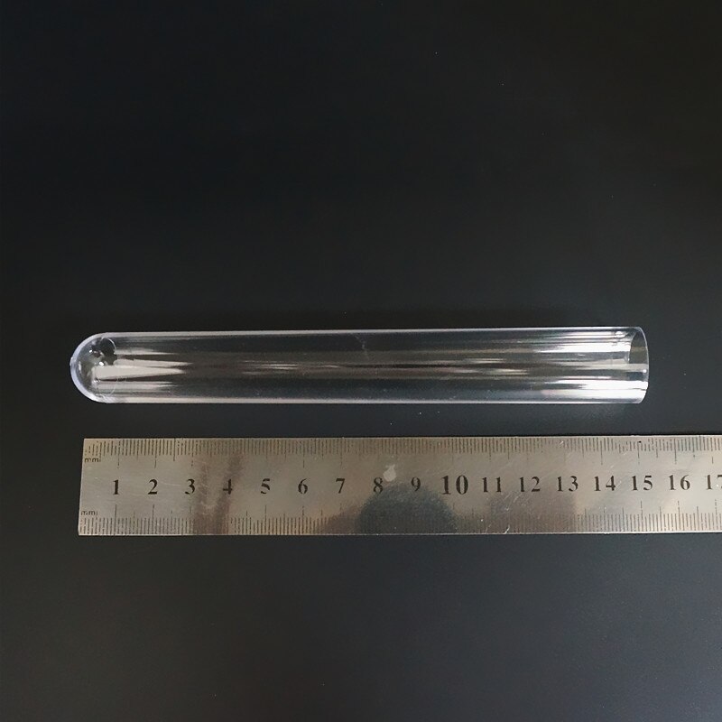100 stk / lot 20 x 150mm reagensglas af plast med korkpropp til venlige laboratorieeksperimenter og test