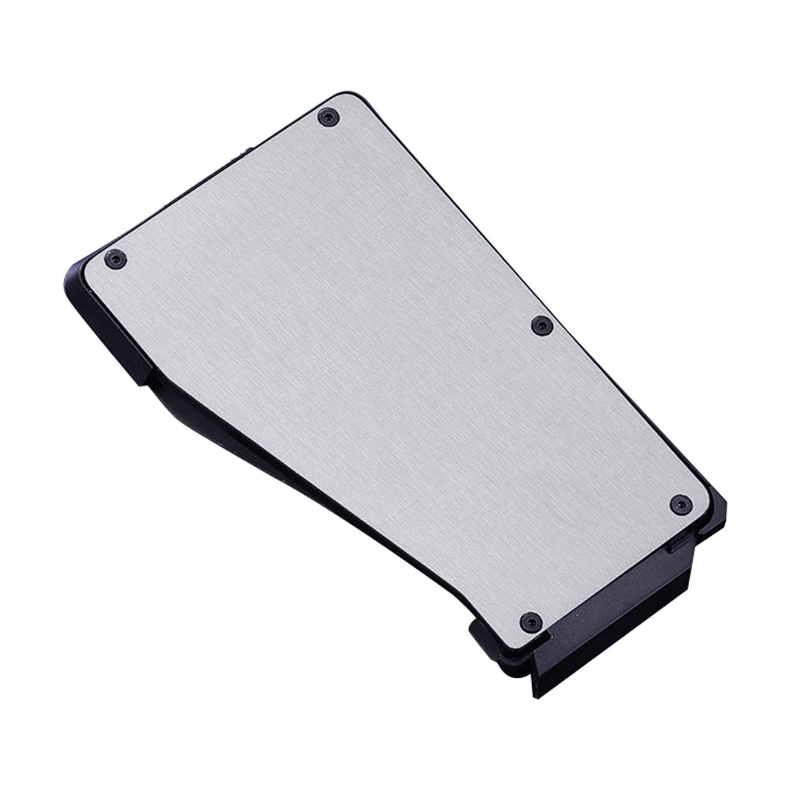 Aluminum Alloy Anti-magnetic Anti-static Bank Credit Card Case Clip Holder Box Bank Business Id Card Wallet: Grey