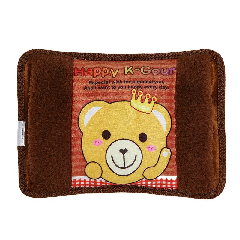 bolsa de agua bolsa agua calientamanos bolsa Enchufe de la UE Calentador de manos Paquete de calor Linda bolsa de agua eléctrica recargable Bolsa de agua reutilizable de pie: 10 Prince bear EU