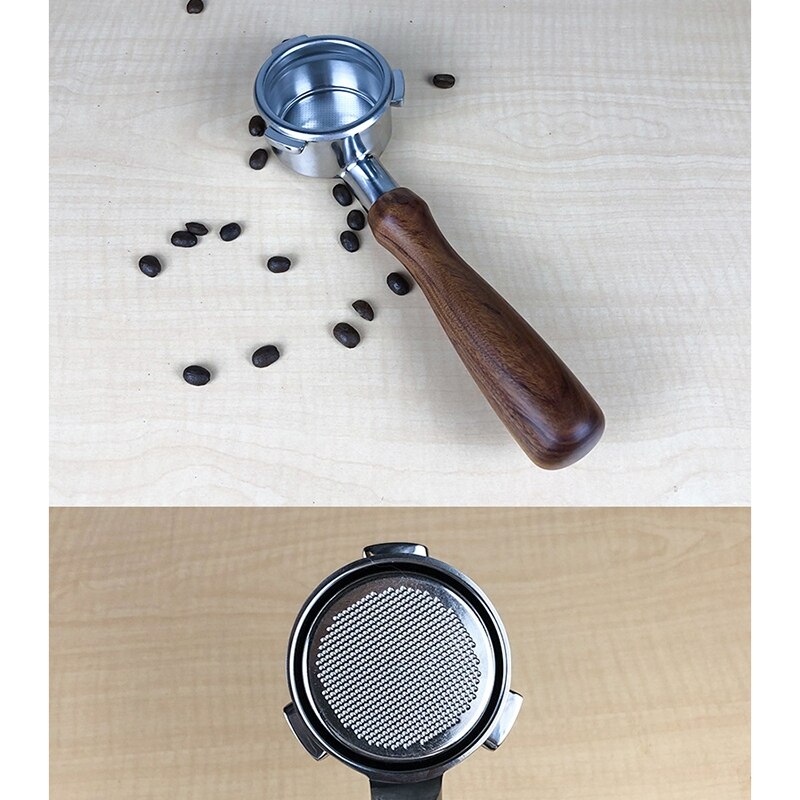 54 Mm Bodemloze Filterhouder Met 3 Oren En Lichtmetalen Handvat Roestvrijstalen Kop Compatibel Met Breville870875878880 Koffiezetapparaat