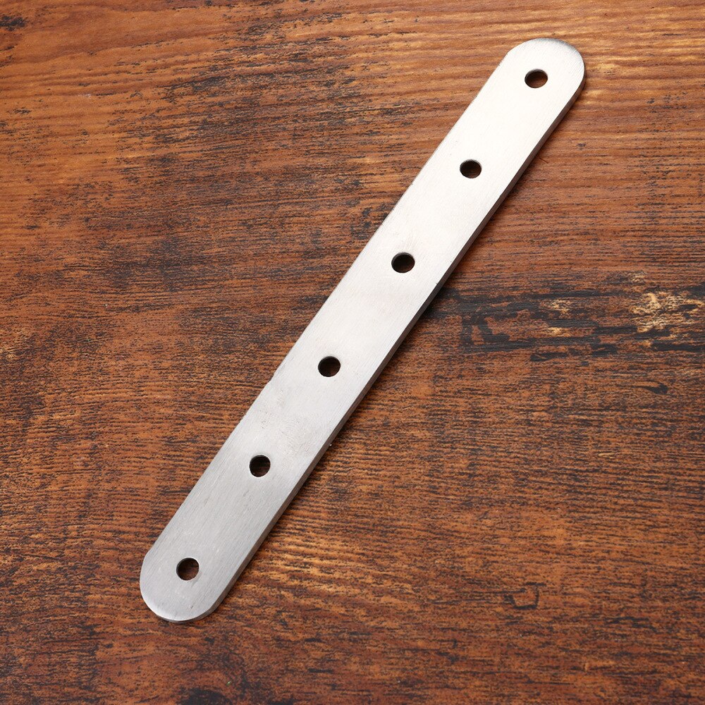 6 Holes Stainless Steel Hardware Thick Durable Multi-standard Furniture Connection Flat Straight Fixing Plates Corner Code