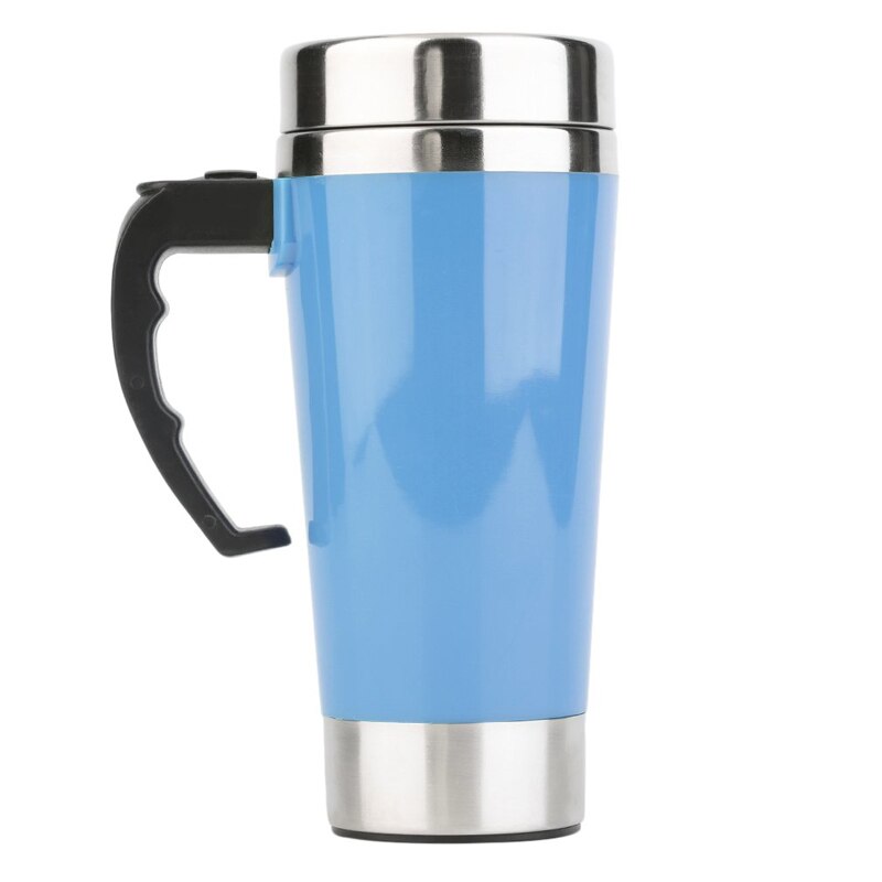 Weico Auto-Mixing Self Stirring Mug - Stainless Steel, Electric, For Coffee Or Tea (Blue)
