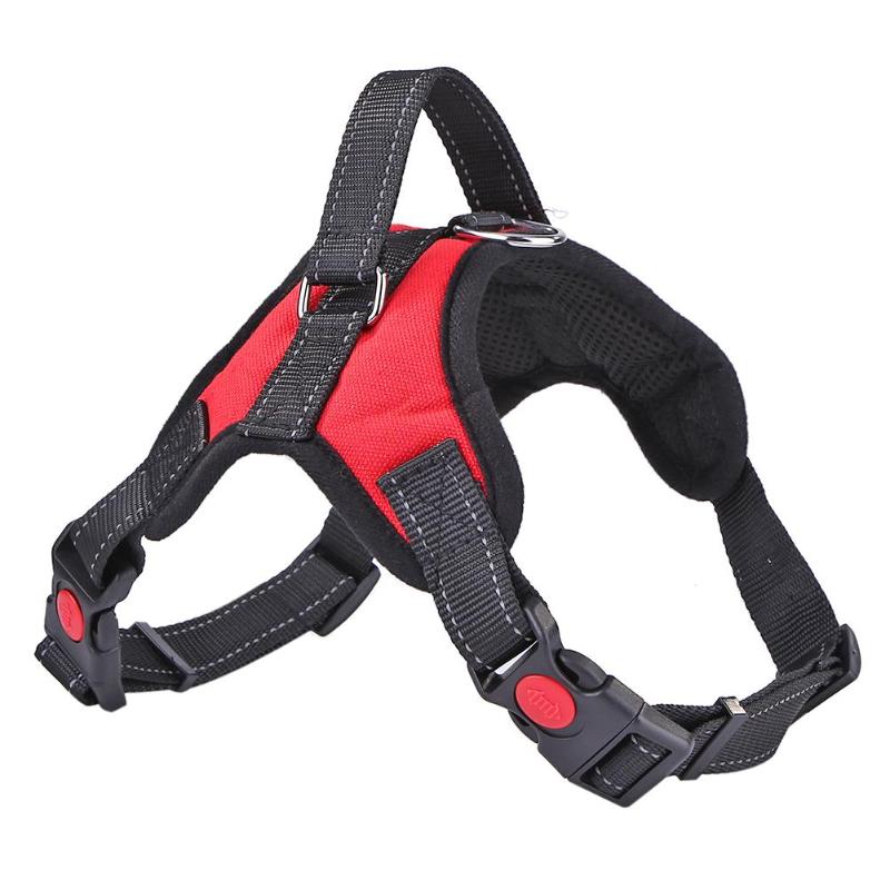 Nylon Heavy Duty Dog Pet Harness Collar Adjustable Safety Outdoor Padded Extra Big Large Medium Harnesses Walking Vest Supplies: 1 / XL