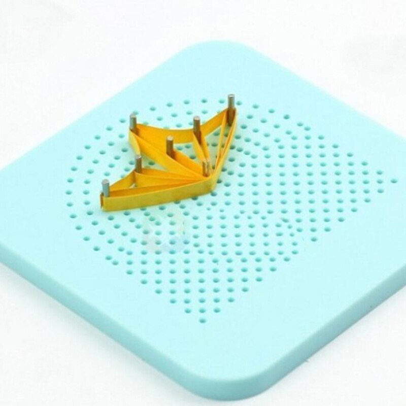 Recém-fácil hands-on diy quilling placa de enrolamento de papel com pinos para a fabricação de papel enrolador rolo quadrado artesanato diy ferramenta te889