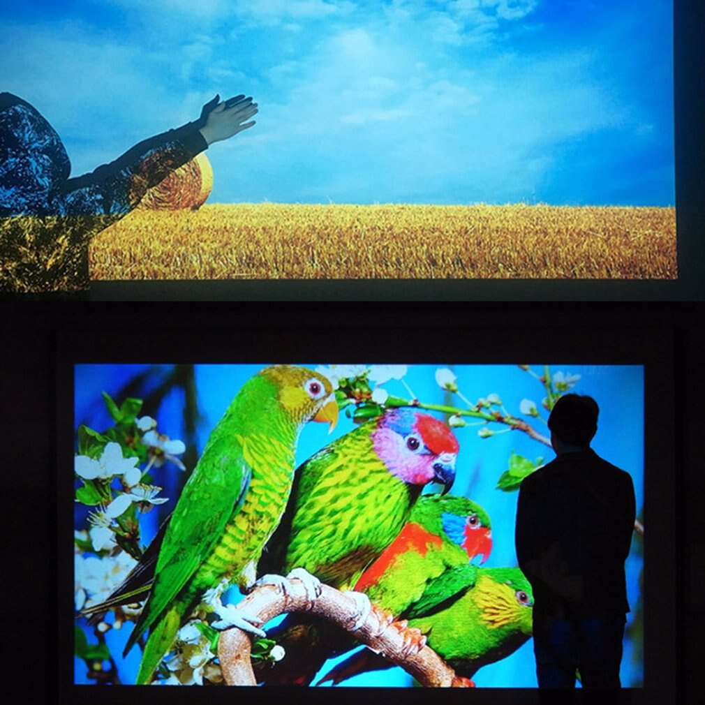 H80 Projector Portable Mini 640X480 Pixels Full Hd Brighter And Clear Led Projector Video Home Cinema Theater