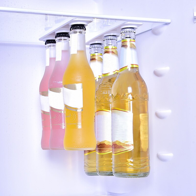 2 uds. De soporte magnético para colgar botellas, nevera, nevera, almacenamiento de cerveza duradero, Loft, organizador VA88